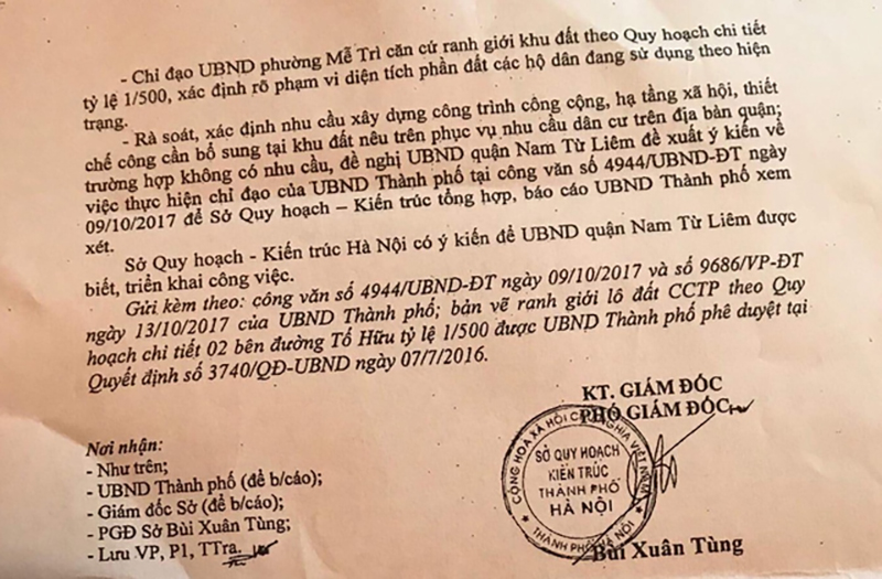 Sở Kế hoạch – Kiến trúc Hà Nội lên tiếng về vụ người dân bị quy hoạch treo giam lỏng